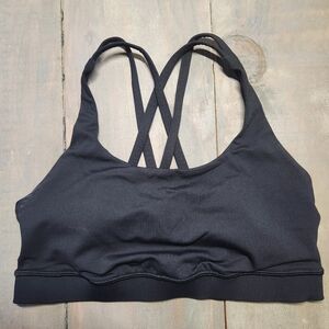 Lululemon Athletica Black Energy Sports Bra - Size 6